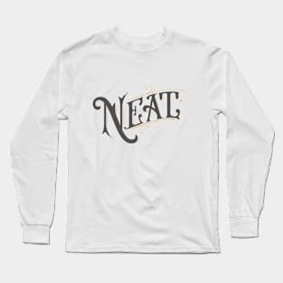 "Neat" Vintage Lettering Long Sleeve T-Shirt